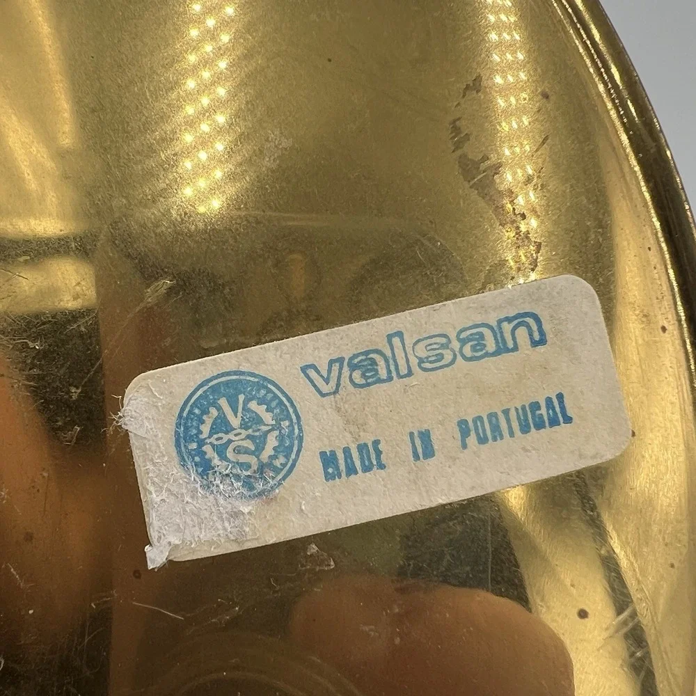 Vintage Valsan Brass Chamberstick Candle Holder Portugal Mid Century Modern‎ MCM